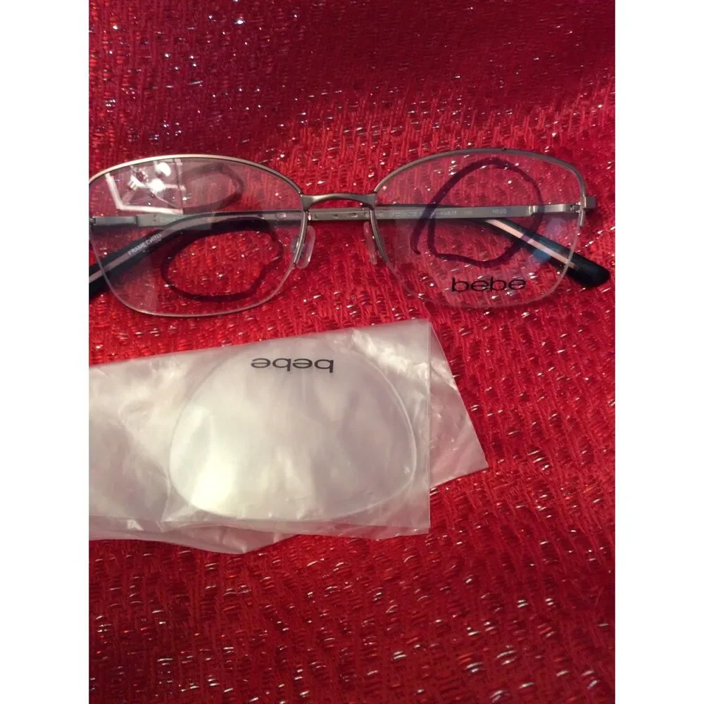 New Frames Bebe Rose Gold Womens Eye Wear Glasses